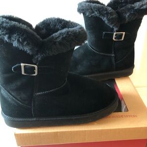 Style & Co. Black Ankle Boots with Buckle Detail